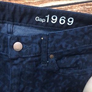 Gap always skinny dark cheetah print